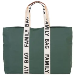 Childhome Family Bag Signature Canvas - Vert