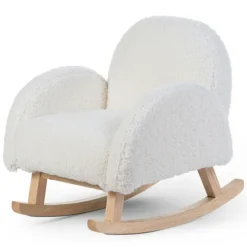Childhome Fauteuil à Bascule pour Enfant - Teddy Ecru