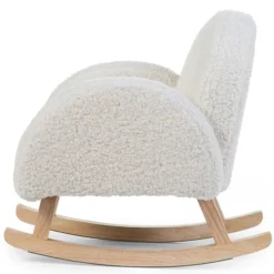 Childhome Fauteuil à Bascule pour Enfant - Teddy Ecru