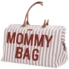 Childhome Mommy Bag Large - Rayures Nude Terracotta