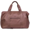 Childhome Mommy Bag Large Signature Similicuir - Marron Foncé