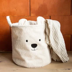 Childhome Panier Grand - Teddy Ecru