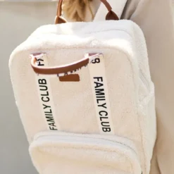 Childhome Sac à Dos à Langer Family Club Signature Teddy - Off White