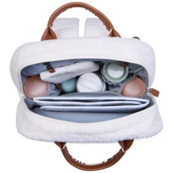 Childhome Sac à Dos à Langer Family Club Signature Teddy - Off White