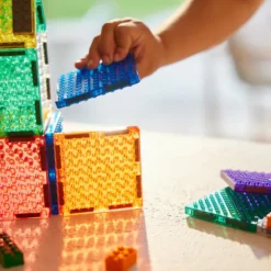 Cleverclixx Kit de 16 Tuiles Aimantées Compatibles LEGO & DUPLO