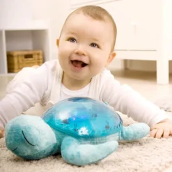 Cloud b Peluche Veilleuse Rechargeable Tranquil Turtle Aqua