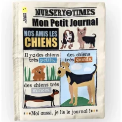 Crinkly Mon Journal en Tissu - Nos Amis les Chiens
