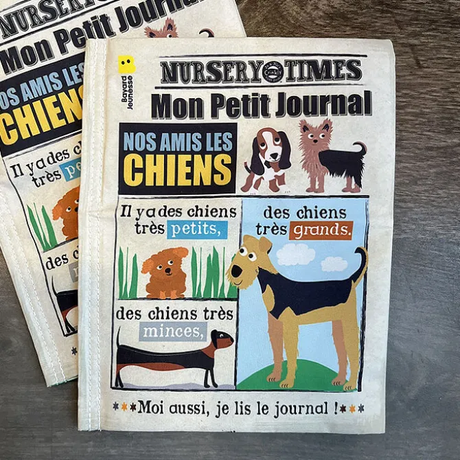 Crinkly Mon Journal en Tissu - Nos Amis les Chiens