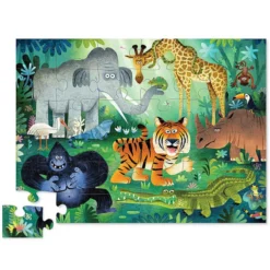 Crocodile Creek Maxi Puzzle 36 Pièces - Animaux Sauvages