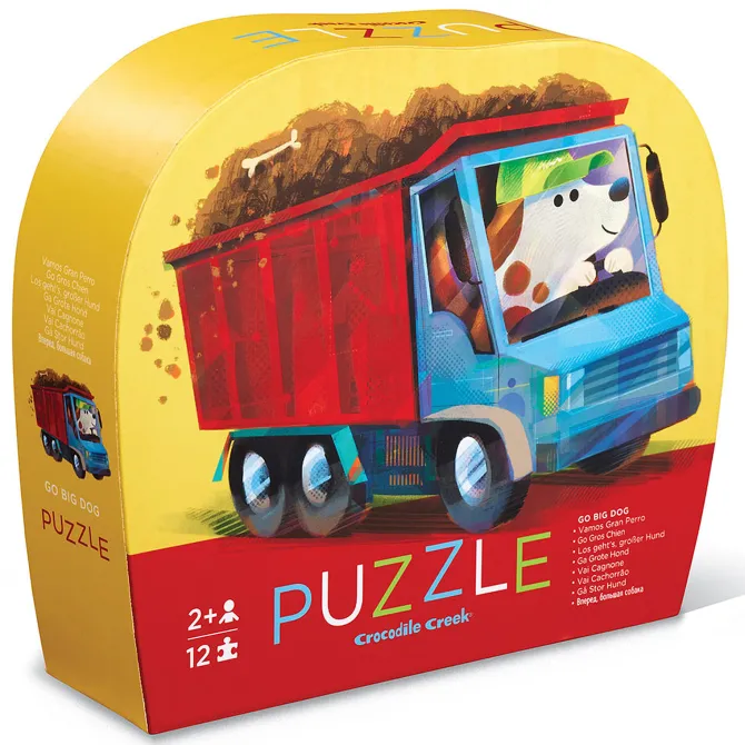 Crocodile Creek Mini Puzzle 12 Pièces - Go le Chien