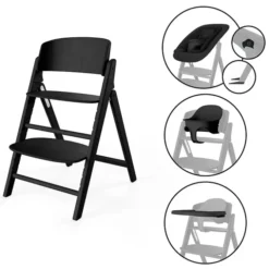 Cybex Chaise Haute Click & Fold 4-en-1 - Stunning Black