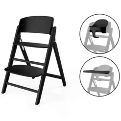 Cybex Chaise Haute Click & Fold 3-en-1 - Stunning Black