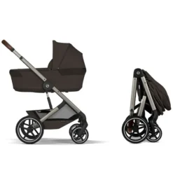 Cybex Pack Poussette Balios S Lux 2026 + Nacelle Pliable - Chocolate Brown