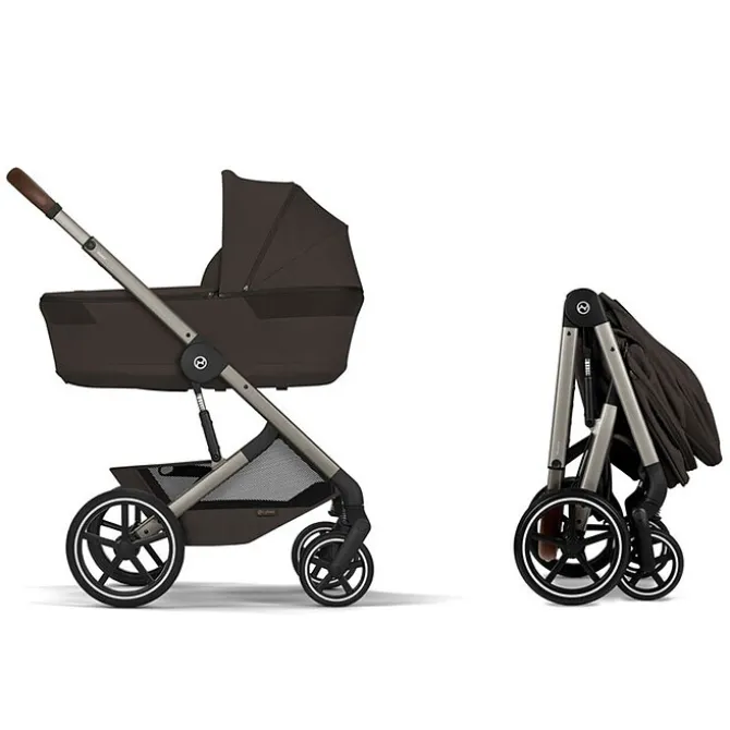 Cybex Pack Poussette Balios S Lux 2026 + Nacelle Pliable - Chocolate Brown