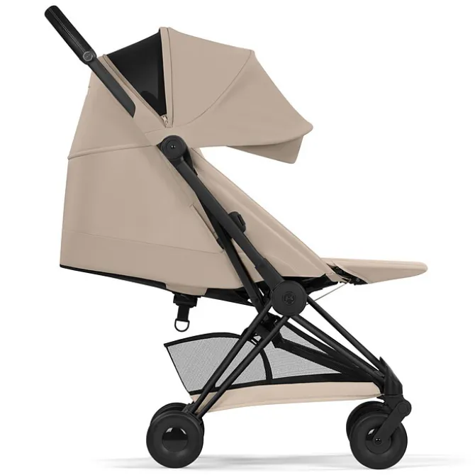 Cybex Pack Poussette Coyä Confort 2026 Matt Black + Nacelle Pliable- Cozy Beige