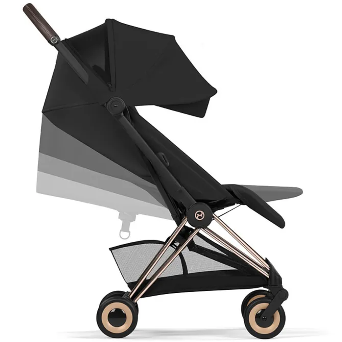 Cybex Pack Poussette Coyä Confort 2026 Matt Black + Nacelle Pliable- Cozy Beige