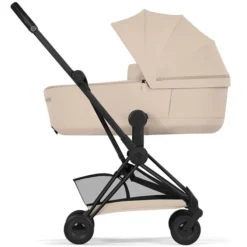 Cybex Pack Poussette Coyä Confort 2026 Matt Black + Nacelle Pliable- Cozy Beige
