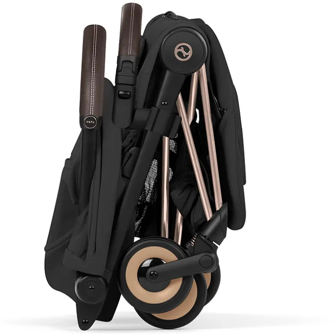 Cybex Pack Poussette Coyä Confort 2026 Rosegold + Nacelle Pliable- Sepia Black