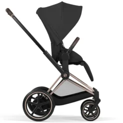 Cybex Pack Poussette e-Priam Confort Rosegold + Nacelle pliable - Sepia Black