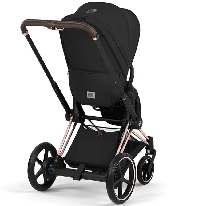 Cybex Pack Poussette e-Priam Confort Rosegold + Nacelle pliable - Sepia Black