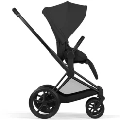 Cybex Pack Poussette e-Priam Confort Matt Black + Nacelle Pliable - Sepia Black