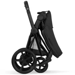 Cybex Pack Poussette e-Priam Confort Matt Black + Nacelle Pliable - Sepia Black