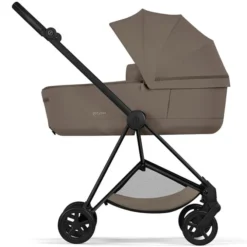 Cybex Pack Poussette Mios Confort 2026 Matt Black + Nacelle Pliable - Coconut Brown