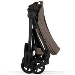 Cybex Pack Poussette Mios Confort 2026 Matt Black + Nacelle Pliable - Coconut Brown