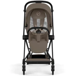 Cybex Pack Poussette Mios Confort 2026 Matt Black + Nacelle Pliable - Coconut Brown