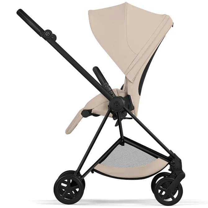Cybex Pack Poussette Mios Confort 2026 Matt Black + Nacelle Pliable - Cozy Beige
