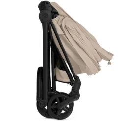 Cybex Pack Poussette Mios Confort 2026 Matt Black + Nacelle Pliable - Cozy Beige