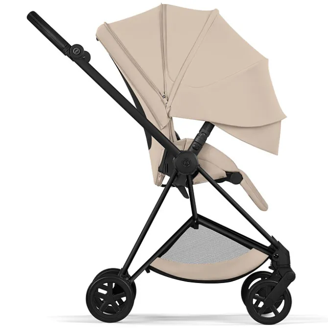 Cybex Pack Poussette Mios Confort 2026 Matt Black + Nacelle Pliable - Cozy Beige