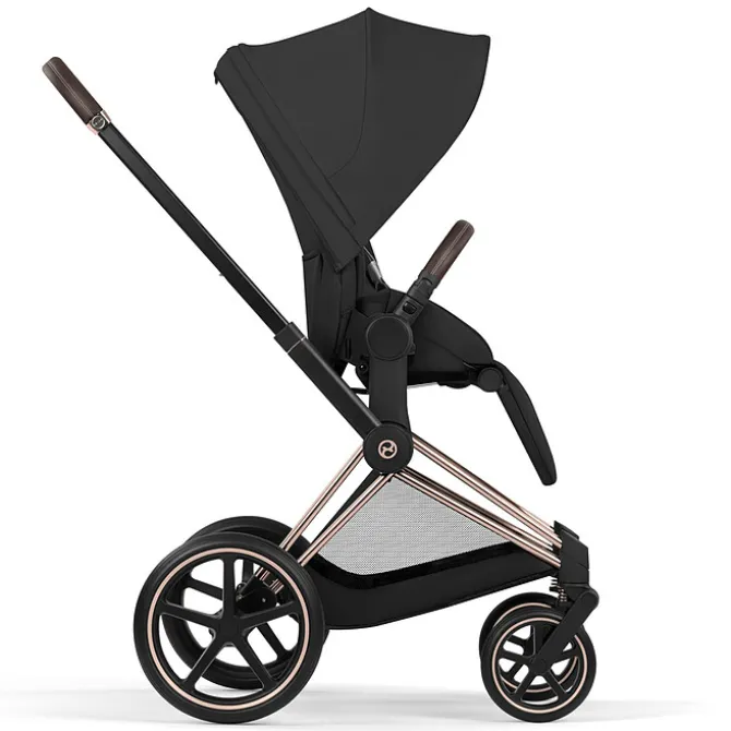 Cybex Pack Poussette Priam Confort Rosegold + Nacelle Pliable- Sepia Black