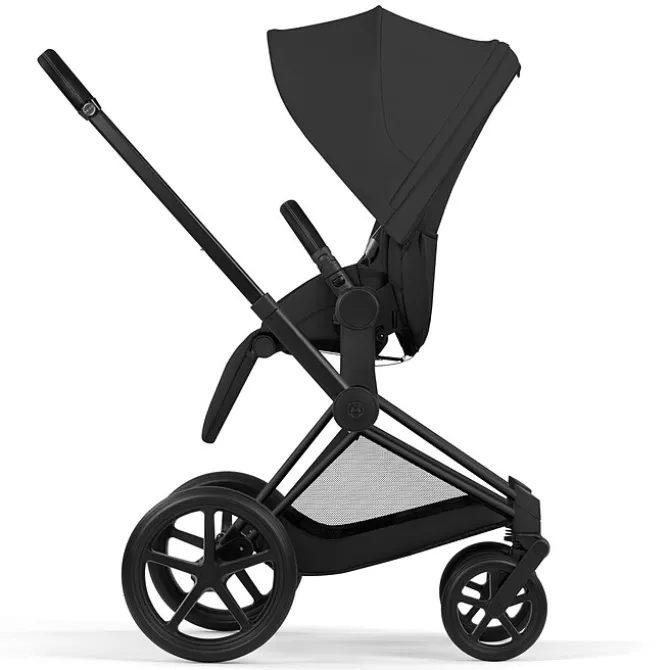 Cybex Pack Poussette Priam Confort Matt Black + Nacelle Pliable - Sepia Black
