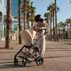 Cybex Poussette Citadine Balios S Lux Cadre Taupe - Chocolate Brown