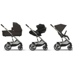 Cybex Poussette Citadine Balios S Lux Cadre Taupe - Chocolate Brown