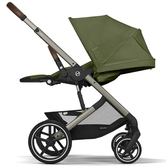 Cybex Poussette Citadine Balios S Lux Cadre Taupe - Moss Green