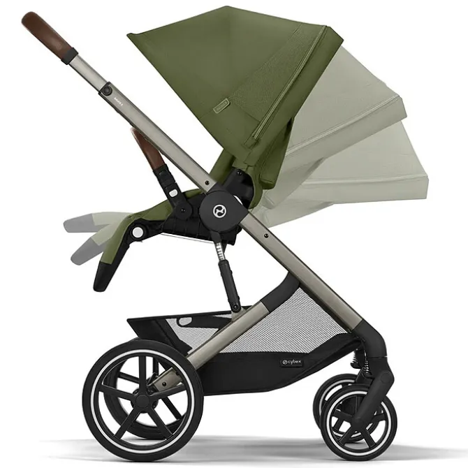 Cybex Poussette Citadine Balios S Lux Cadre Taupe - Moss Green