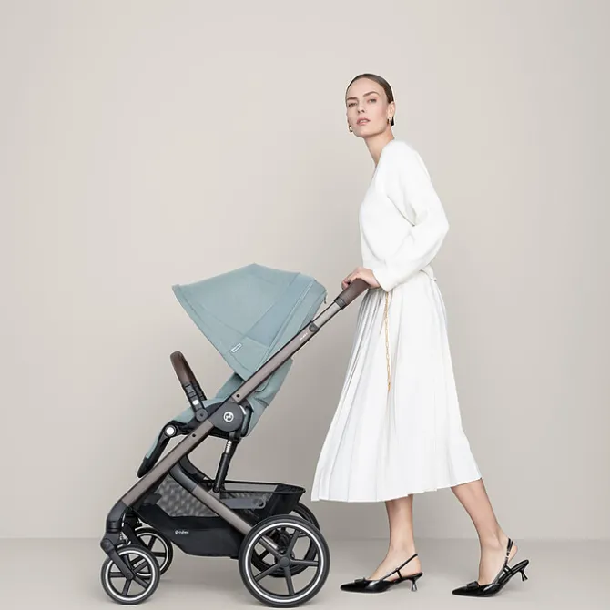 Cybex Poussette Citadine Balios S Lux Cadre Taupe - Moss Green