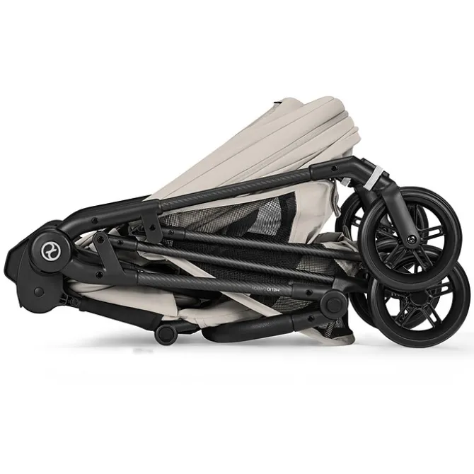 Cybex Poussette Citadine Melio 2026 Châssis Carbon - Dune Grey
