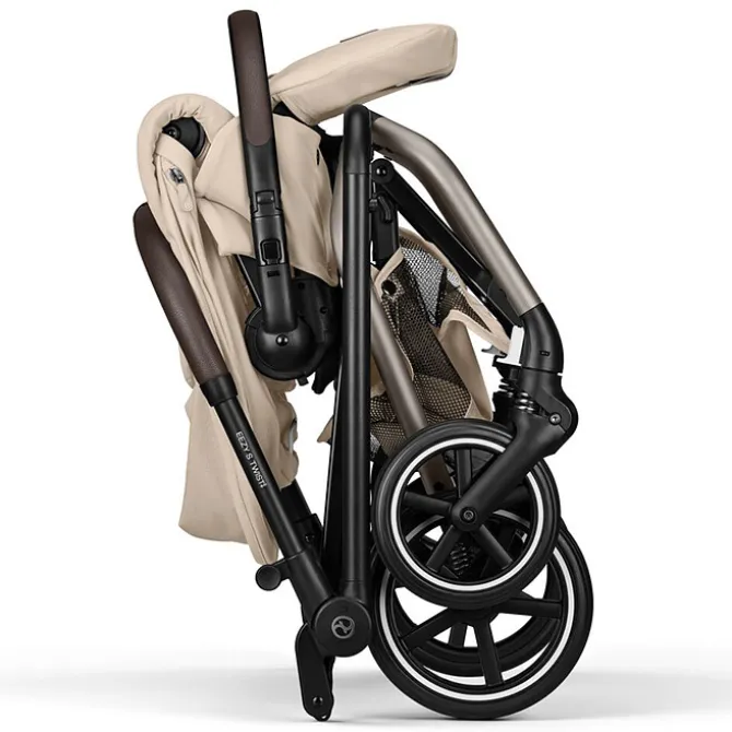 Cybex Poussette Compacte Eezy S Twist+2 2026 Châssis Taupe - Almond Beige