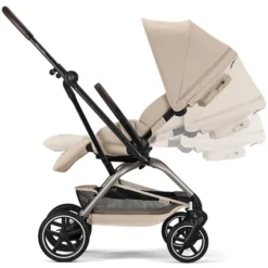 Cybex Poussette Compacte Eezy S Twist+2 2026 Châssis Taupe - Almond Beige