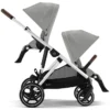Cybex Poussette Double Gazelle S Châssis Silver - Stone Grey