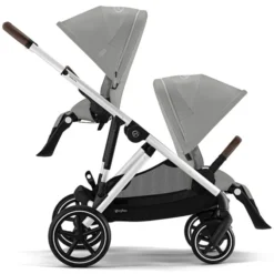 Cybex Poussette Double Gazelle S Châssis Silver - Stone Grey