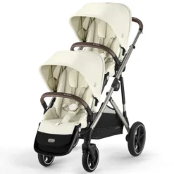 Cybex Poussette Double Gazelle S Châssis Taupe - Seashell Beige