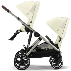 Cybex Poussette Double Gazelle S Châssis Taupe - Seashell Beige
