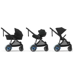 Cybex Poussette Evolutive e-Gazelle S Châssis Black - Moon Black