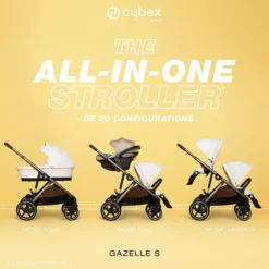 Cybex Poussette Evolutive Gazelle S Châssis Taupe - Chocolate Brown
