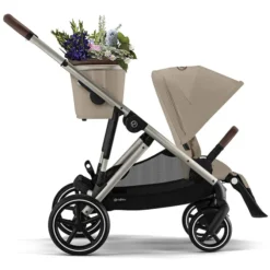 Cybex Poussette Evolutive Gazelle S Châssis Taupe - Almond Beige