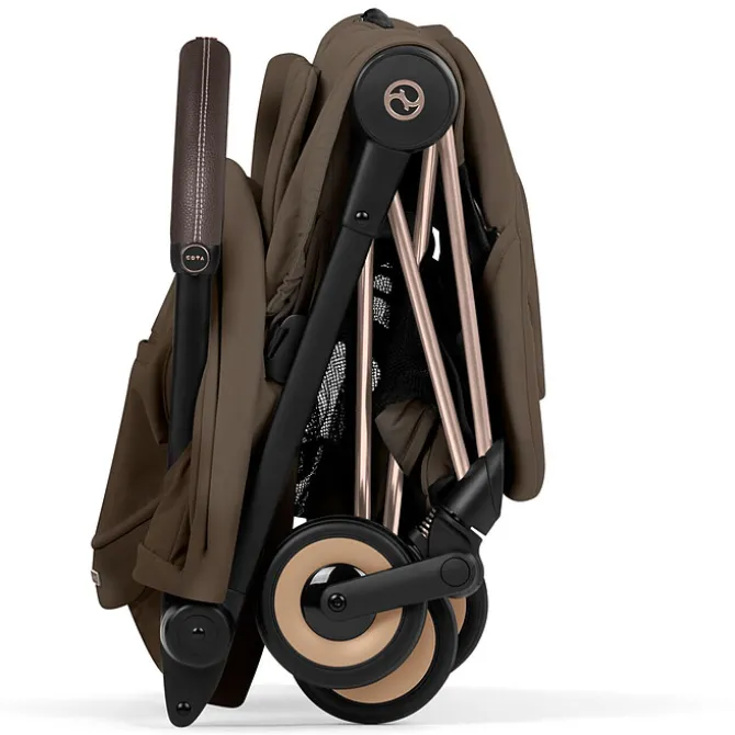 Cybex Poussette Ultra-compacte Coyä Style Châssis Rosegold - Coconut Brown